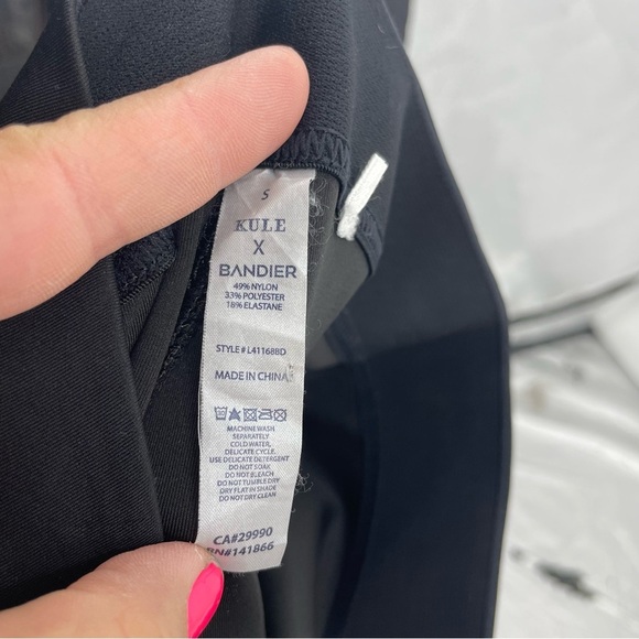 Kule X Bandier The Retton Athletic High Rise Legging Black/White Sz S - Picture 9 of 9